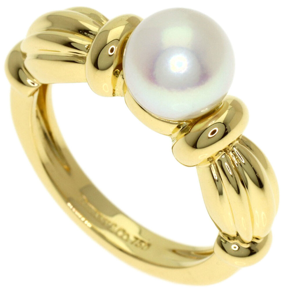 TIFFANY Authentic 18k Gold Pearl Ring
